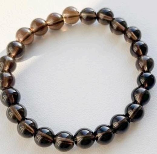 Smokey Quartz Natural Crystal Bracelet 8MM