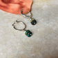 925 Sterling Silver Kingsman Turquoise With Silver Balls Tribal Handcrafted Italian Hoops