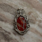 925 Sterling Silver Jasper Crystal Wire Wrapped Statement Handcrafted Pendant