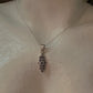925 Sterling Silver Tanzanite long Flower Statement Pendant