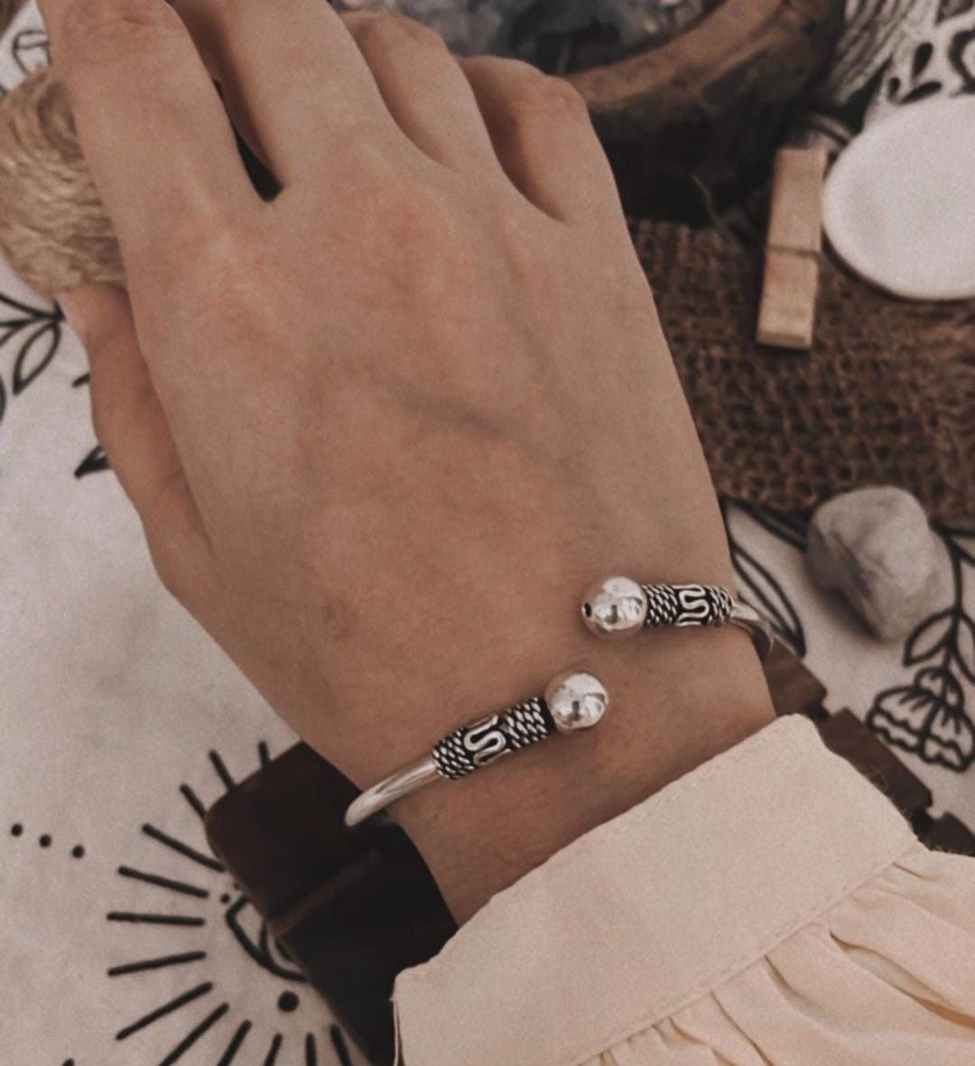 Vintage-Inspired Adjustable Antique Kada