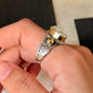 925 Sterling Silver Baroque Pearl Rustic Fusion Handcrafted Ring