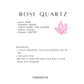 Rose quartz for love and romance