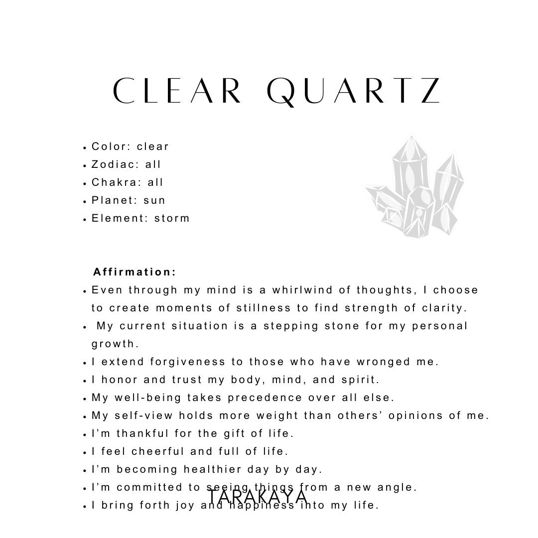 Clear quartz for healing