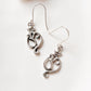 Sterling Silver Om Aum Symbol Earrings