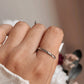 Trendy stackable tribal engraved ring in sterling silver