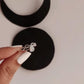 Elegant Moonstone Crown Pear Silver 925 Ring