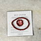 Natural Crystal Red Jasper 4mm Stretchy Rings & Bracelet