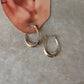 925 Sterling Silver Chunky Italian U Hoops Earrings