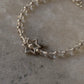 925 Sterling Silver Clear Quartz 4mm Silver Star Charm and Silver Disco Beads Bracelet - Beaded in Pure Silver 925 Wire