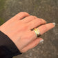 925 Sterling Silver Triple Tone - Brass • Copper • Silver Moving Bands Spinner / Fidget Ring
