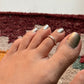 925 Sterling Silver Textured Toe Ring