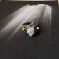 925 Sterling Silver Baroque Pearl Rustic Fusion Handcrafted Ring