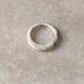 Natural Crystal Howlite Band Ring