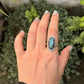 925 Sterling Silver Labradorite Oval Boho Ring