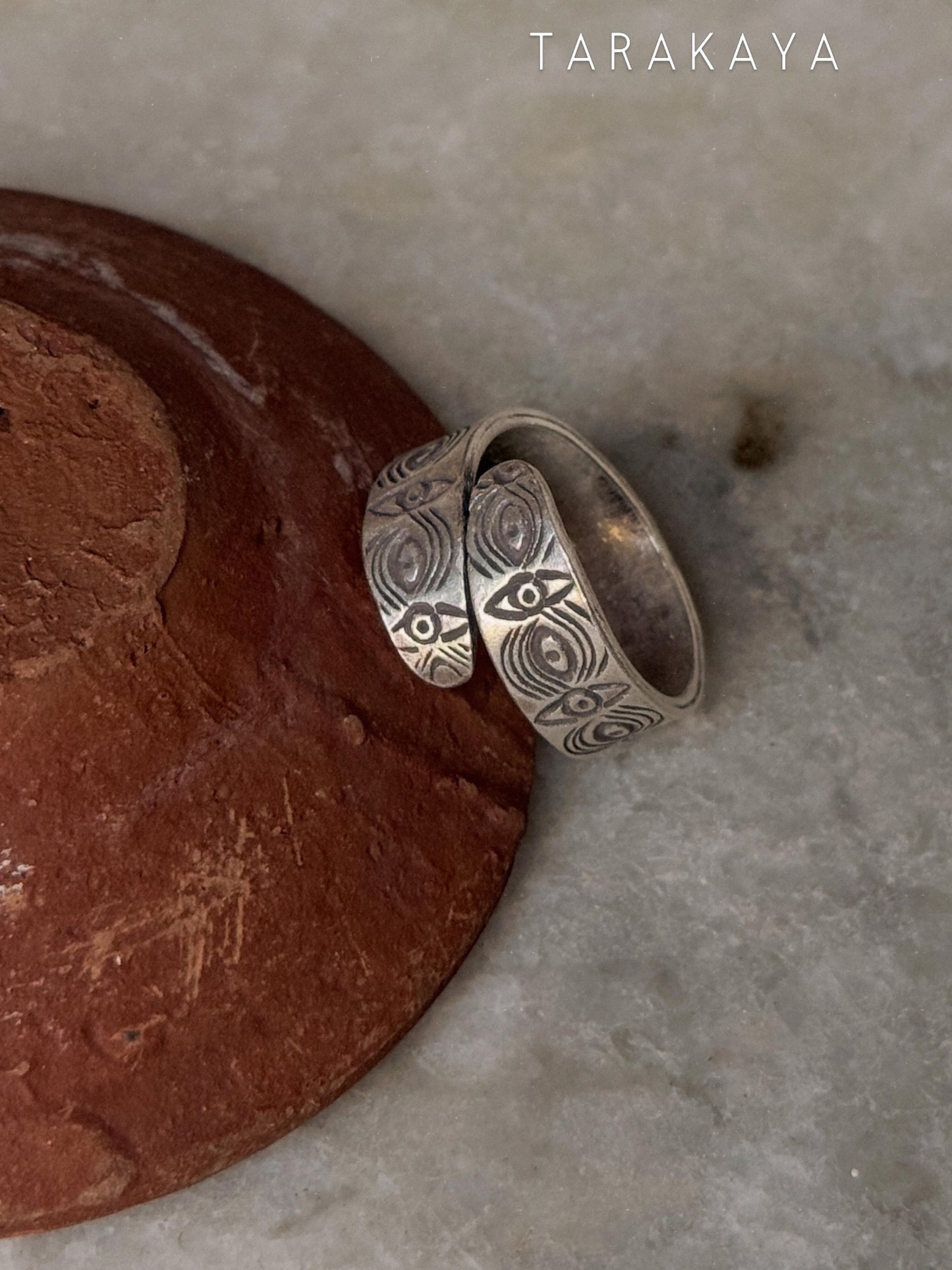 925 Sterling Silver Bohemian Evil Eye For Wander Hill Tribe Handcrafted Adjustable Ring