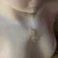 925 Sterling Silver Mother of Pearl Full Moon Face Spiral Carved, Clear Quartz Moon Handcrafted Necklace
