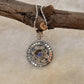 925 Sterling Silver Labradorite Mandala Boho Handcrafted Pendant