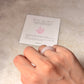 Natural Crystal Rose Quartz Dark Shade Band Ring