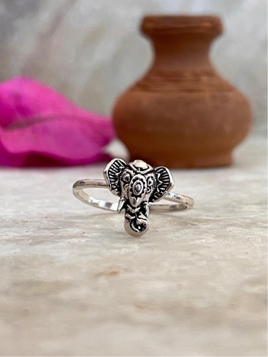 Boho Hathi 925 Sterling Silver Ring