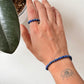 Natural Crystal Lapis Lazuli 4mm Stretchy Rings & Bracelet