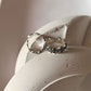 Handcrafted roses band toe ring in pure silver