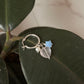 925 Sterling Silver Rose Quartz Heart, Opal Star and Fresh Water Pearl Handcrafted Hoops