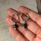 925 Sterling Silver Kingsman With Molten beads Italian Hoops