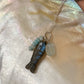 925 Sterling Silver Labradorite Fish Carved , Larimar & Aquamarine Small Tumble Charms Dainty Cable Chain Necklace