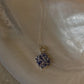 925 Sterling Silver Tanzanite big Flower Statement Pendant