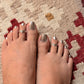 925 Sterling Silver V/ Chevron Vintage Filigree Toe Ring