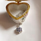 Unique tanzanite flower pendant with gemstone