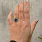 925 Sterling Silver Labradorite Blue Flash Oval Rawa Boho Handcrafted Ring
