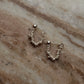 925 Sterling Silver Hill Tribe Molten Silver Beads Handcrafted Chunky Connector Studs