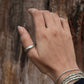 925 Sterling Silver Chunky Hula Dome Ring