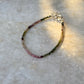 Multi Tourmaline 2mm Light 925 Sterling Silver Bracelet
