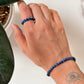 Natural Crystal Lapis Lazuli 4mm Stretchy Rings & Bracelet