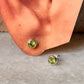 925 Sterling Silver Natural Peridot 6mm Studs