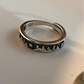 Sterling Silver Adjustable Ring Featuring Mountain, Pine Tree, and Sun Elements