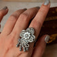 925 Sterling Silver Antique Ghungroo Handcrafted Adjustable Ring