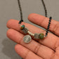 925 Sterling Silver Coin Kingsman Turquoise Handcrafted Hill Tribe One of a Kind - Mangalsutra