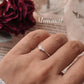 Sterling Silver Double Moonstone Ring for a Simple, Chic Look