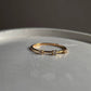 Gold Vermeil Golden Hour white topaz silver ring