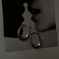 Chunky Italian U Hoops in 925 Silver