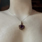 925 Sterling Silver Amethyst Boho Rawa Handcrafted Necklace