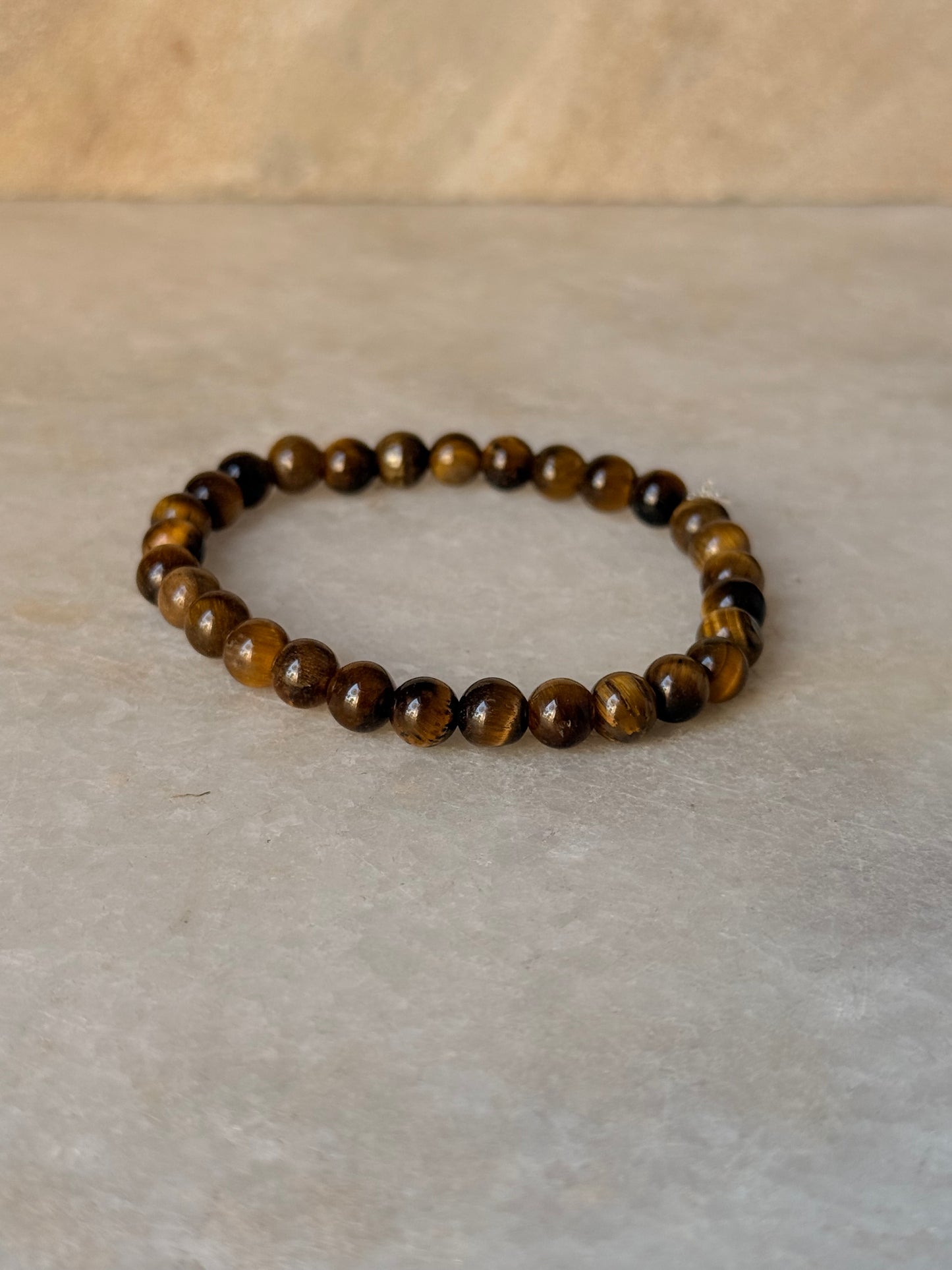 Natural Crystal Tiger Eye Round 6MM Bracelet