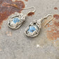 925 Sterling Silver Jasper Hook Wire Wrap Handcrafted Spiral Earrings