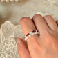 Natural Crystal Stretchy Fresh Water Pearl & Garnet Pearl Rings