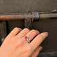 925 Sterling Silver Red Coral Boho Ring