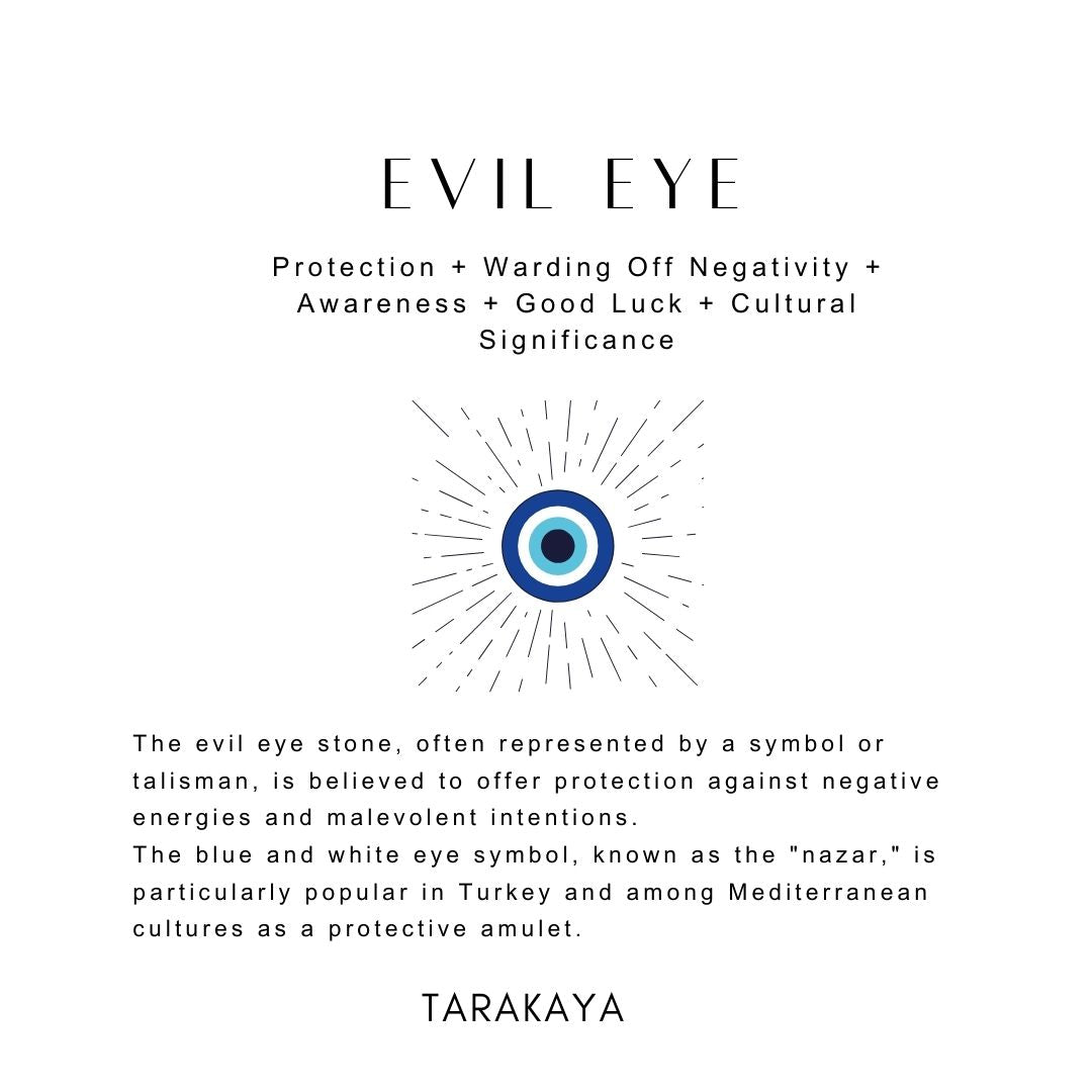 8MM Evil Eye Gemstone Bracelet 
